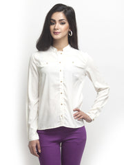 Oxolloxo Women White Shirt