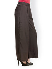 Oxolloxo Women Black Palazzo Trousers