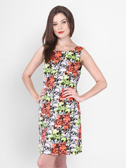 PURYS Multicoloured Skull Print Tailored Dress