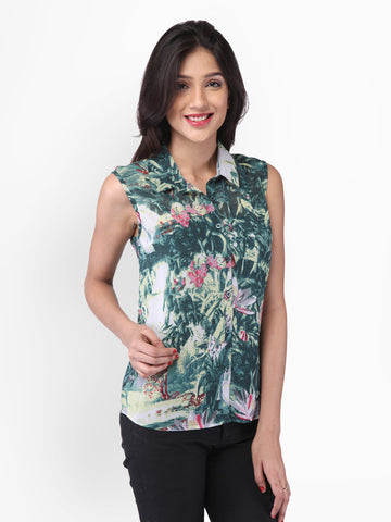 PURYS Women Multicoloured Printed Shirt