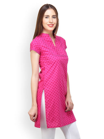 Paislei Women Pink Printed Kurta