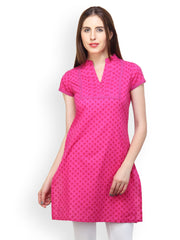 Paislei Women Pink Printed Kurta