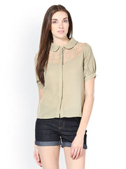 Palette Women Olive Green Shirt