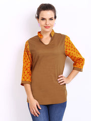 Pehraan Women Brown Tunic