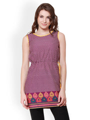 Pehraan Women Purple Printed Kurta