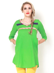 Pehraan Women Green Kurta