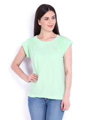 People Women Green &amp; Brown Top