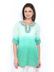 People Women Green Kurti