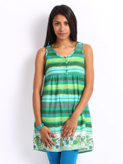 People Women Green Printed Tunic