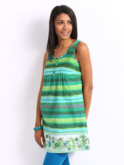 People Women Green Printed Tunic