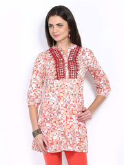 People Women Multi-Coloured Printed Kurti