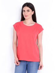 People Women Pink &amp; Brown Top