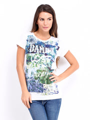People Women White Printed T-shirt