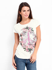 People Women White Printed Top