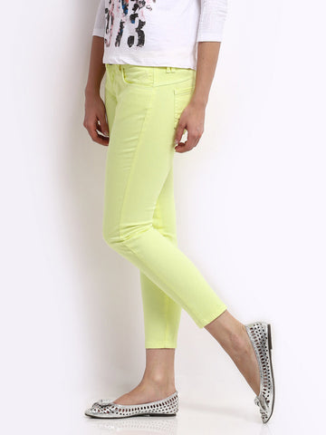 Pepe Jeans Women Yellow Skinny Fit Jeggings