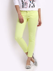 Pepe Jeans Women Yellow Skinny Fit Jeggings