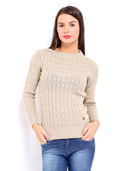 Pepe Jeans Women Beige Sweater