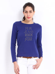 Pepe Jeans Women Blue T-shirt