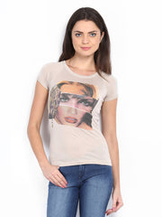 Pepe Jeans Women Brown Printed Top