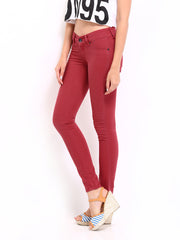 Pepe Jeans Red Skinny Fit Jeggings