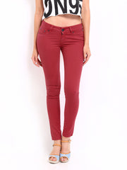 Pepe Jeans Red Skinny Fit Jeggings