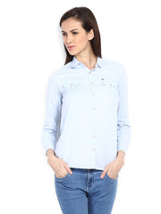 Pepe Jeans Women Light Blue Marsh Shirt