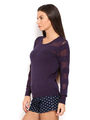 Pepe Jeans Women Purple Sweater