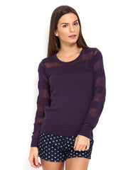 Pepe Jeans Women Purple Sweater