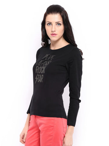 Pepe Jeans Women Black T-shirt