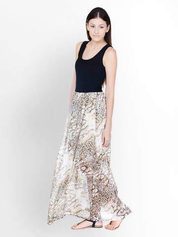 Pera Doce Black Printed Maxi Dress