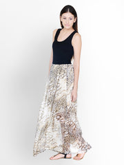Pera Doce Black Printed Maxi Dress
