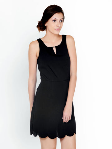 Pera Doce Black A-Line Dress