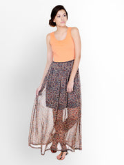 Pera Doce Peach-Coloured Maxi Dress