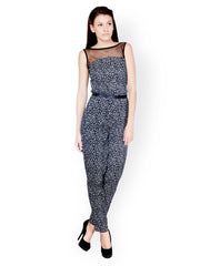 Pera Doce Women Black Floral Print Jumpsuit