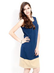 Pique Republic Navy Printed Shift Dress