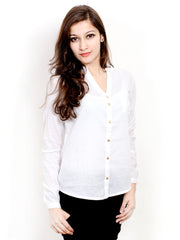 Pique Republic Women White Shirt
