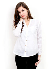 Pique Republic Women White Shirt