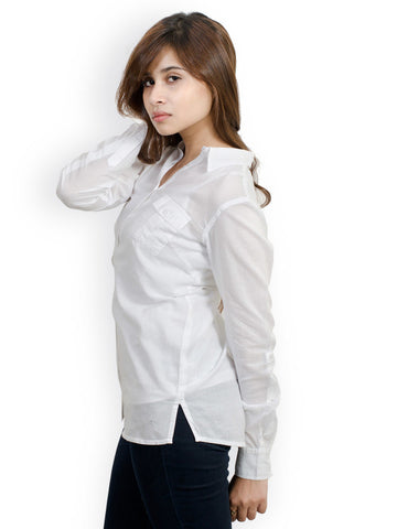 Pique Republic Women White Shirt