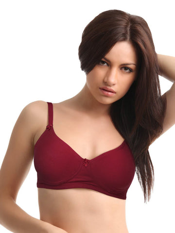 Prestitia Maroon Full Coverage Bra 1002