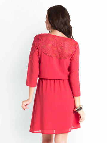 Pretty Secrets Pink Blouson Dress