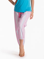 Pretty Secrets Women Pink Striped Lounge Pants PSS14CCP01