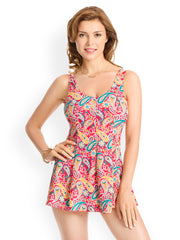 Pretty Secrets Women Red Printed Swimwear
