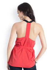 Pretty Secrets Women Cherry Red Racerback Top