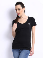 Puma Women Black Ferrari Shield T-shirt