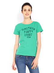 Puma Women Green Printed T-shirt