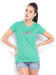 Puma Women Green Printed T-shirt