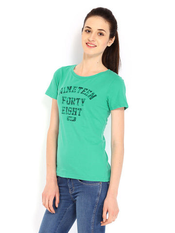Puma Women Green Printed T-shirt