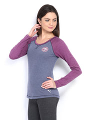 Puma Women Purple T-shirt