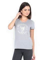 Puma Women Grey Printed T-shirt