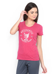 Puma Women Pink Printed T-shirt